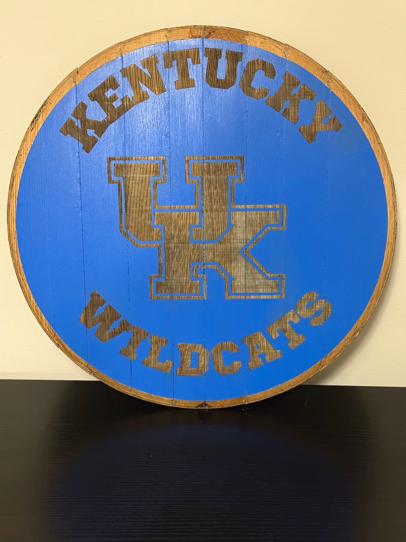 Kentucky Wildcats barrel head